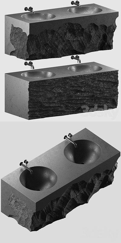 stone wash basin set4